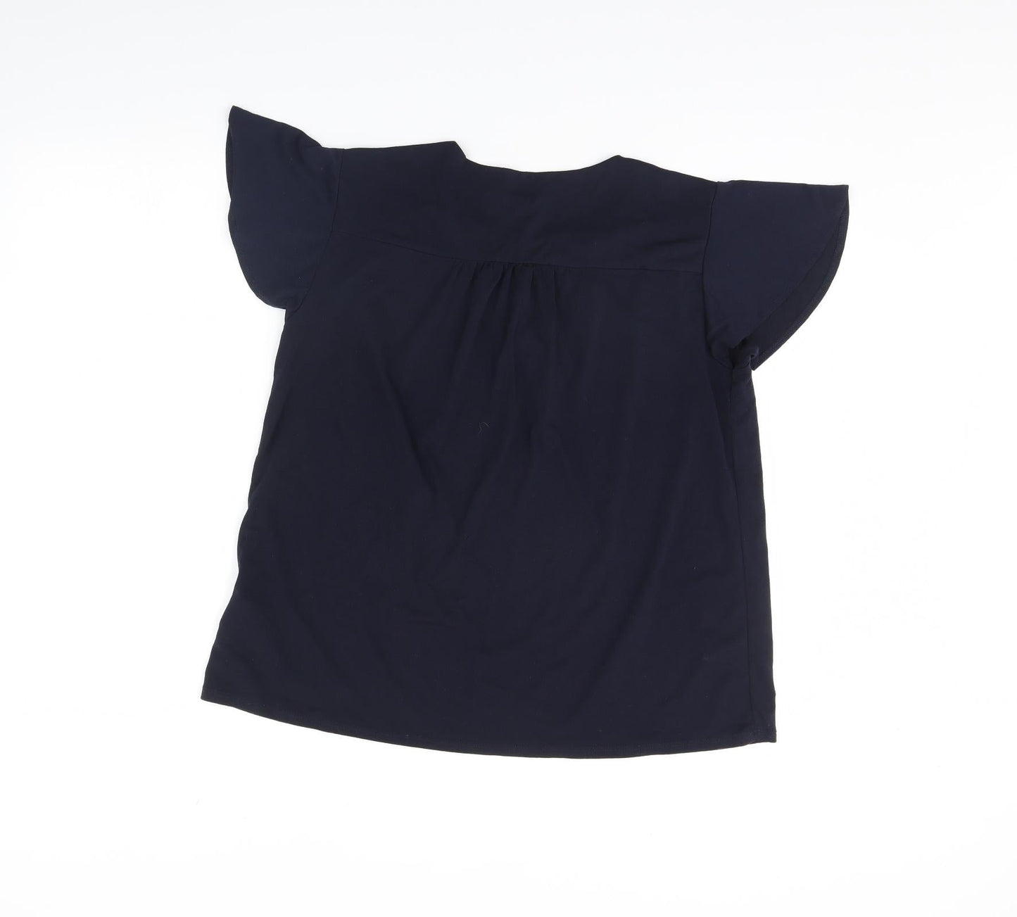 Womens UK Size L H&M Blue Basic Blouse