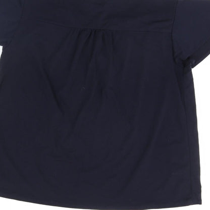 Womens UK Size L H&M Blue Basic Blouse
