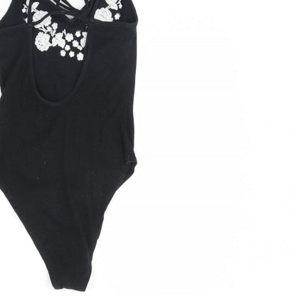 Topshop Womens Black   Bodysuit One-Piece Size 6