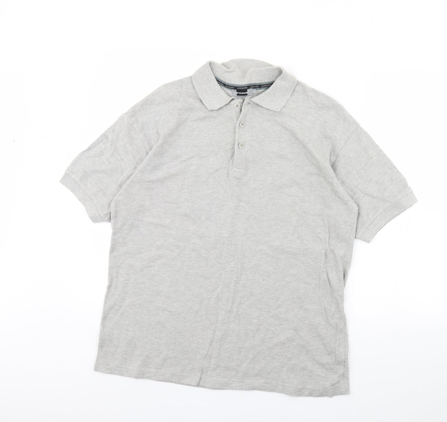 Armando Mens Grey    Polo Size XL