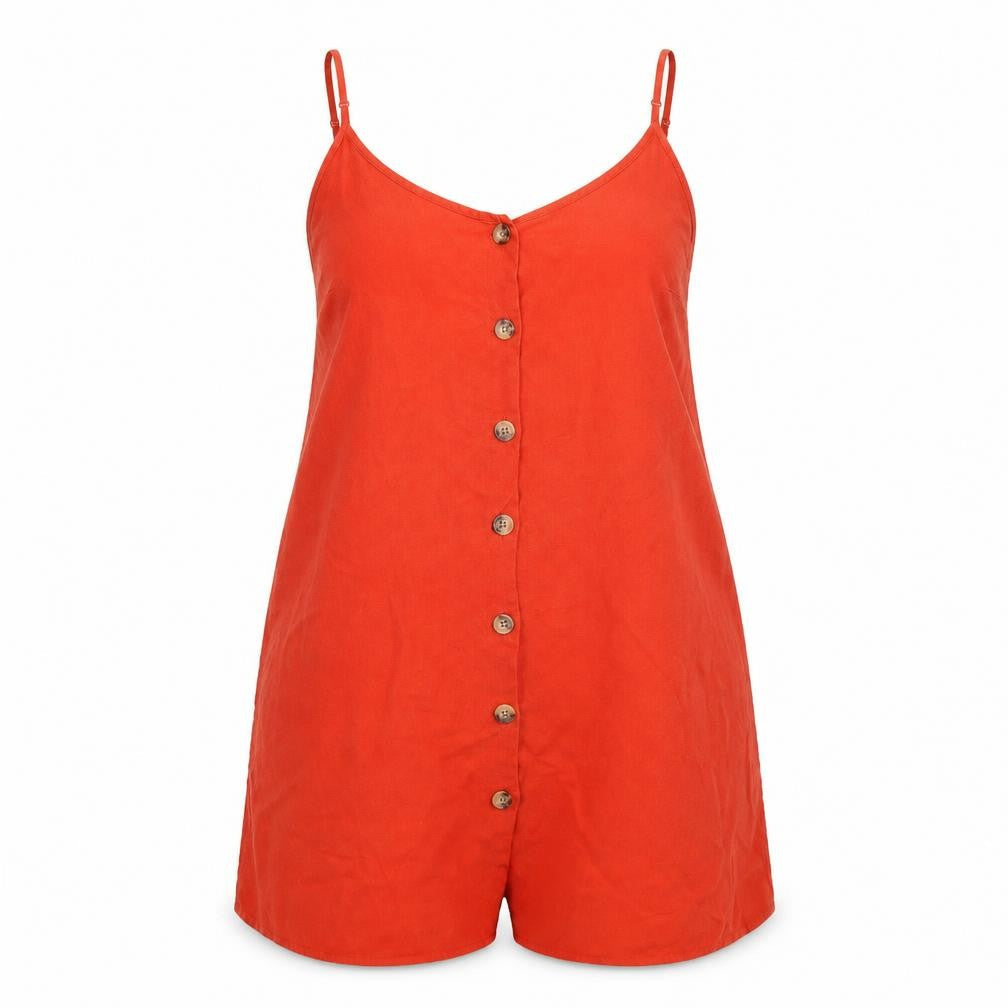 Front view of Matalan women’s orange mini, size UK 8