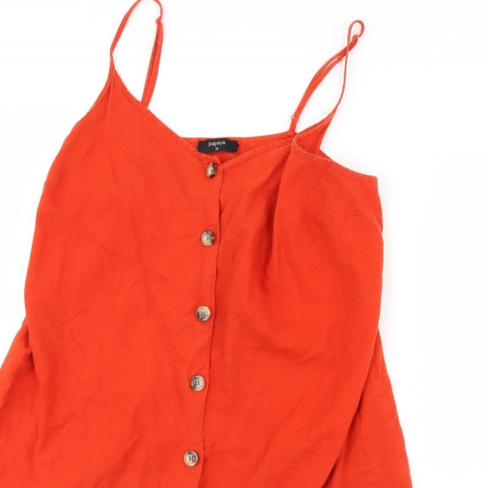 Matalan Womens Orange   Mini  Size 8