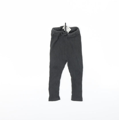 H&M Girls Grey   Jogger Trousers Size 2 Years