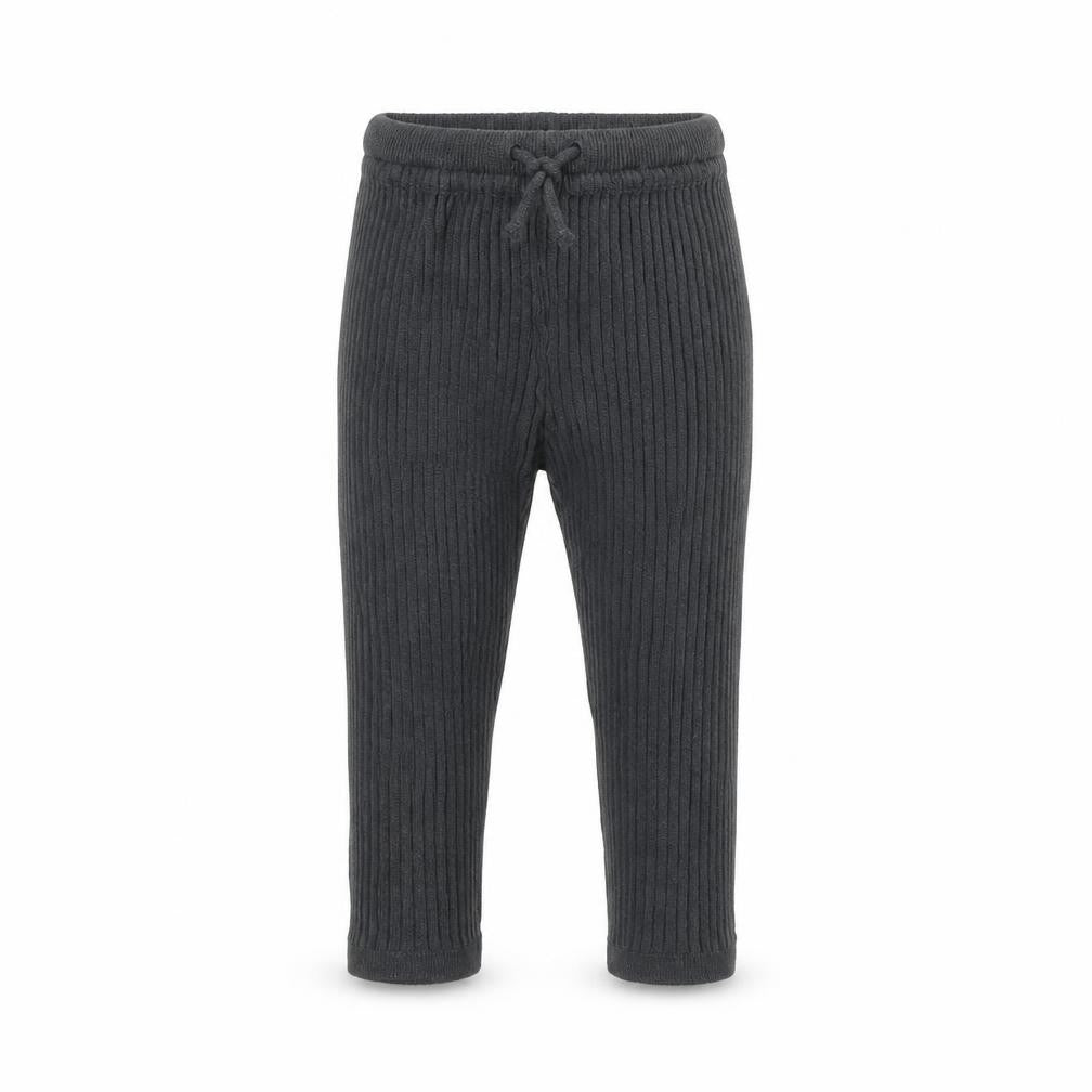 Front view of H&M girls’ grey jogger trousers, size 2, years