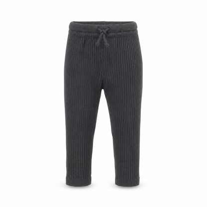 Front view of H&M girls’ grey jogger trousers, size 2, years