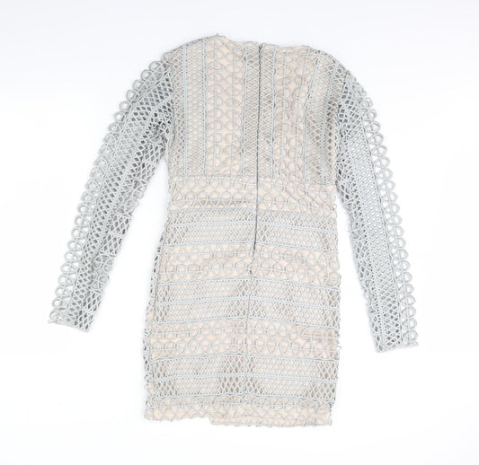 Missguided Womens Grey   Pencil Dress  Size 10