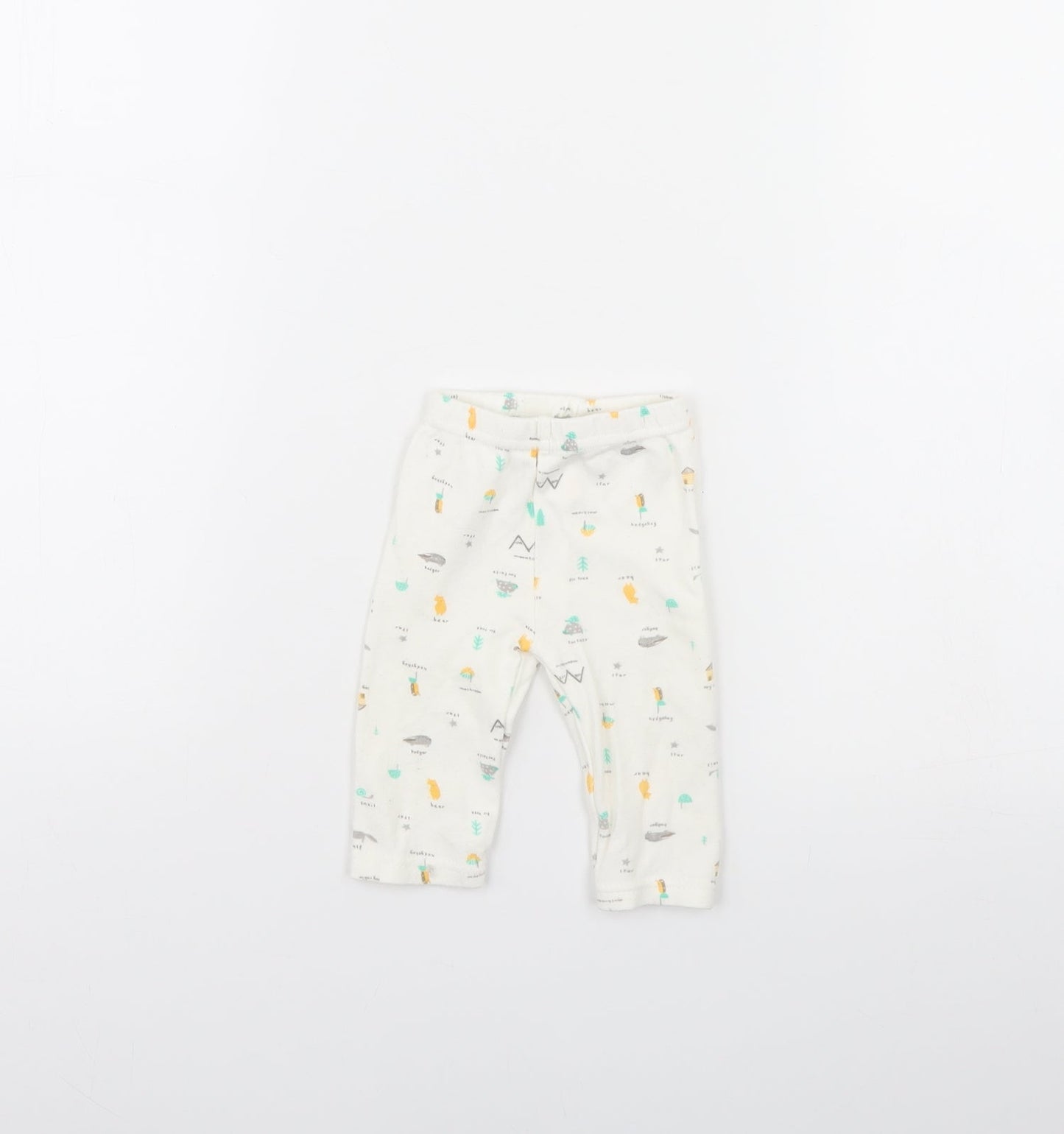Bebe Bonito Girls White Spotted  Capri Trousers Size 0-3 Months