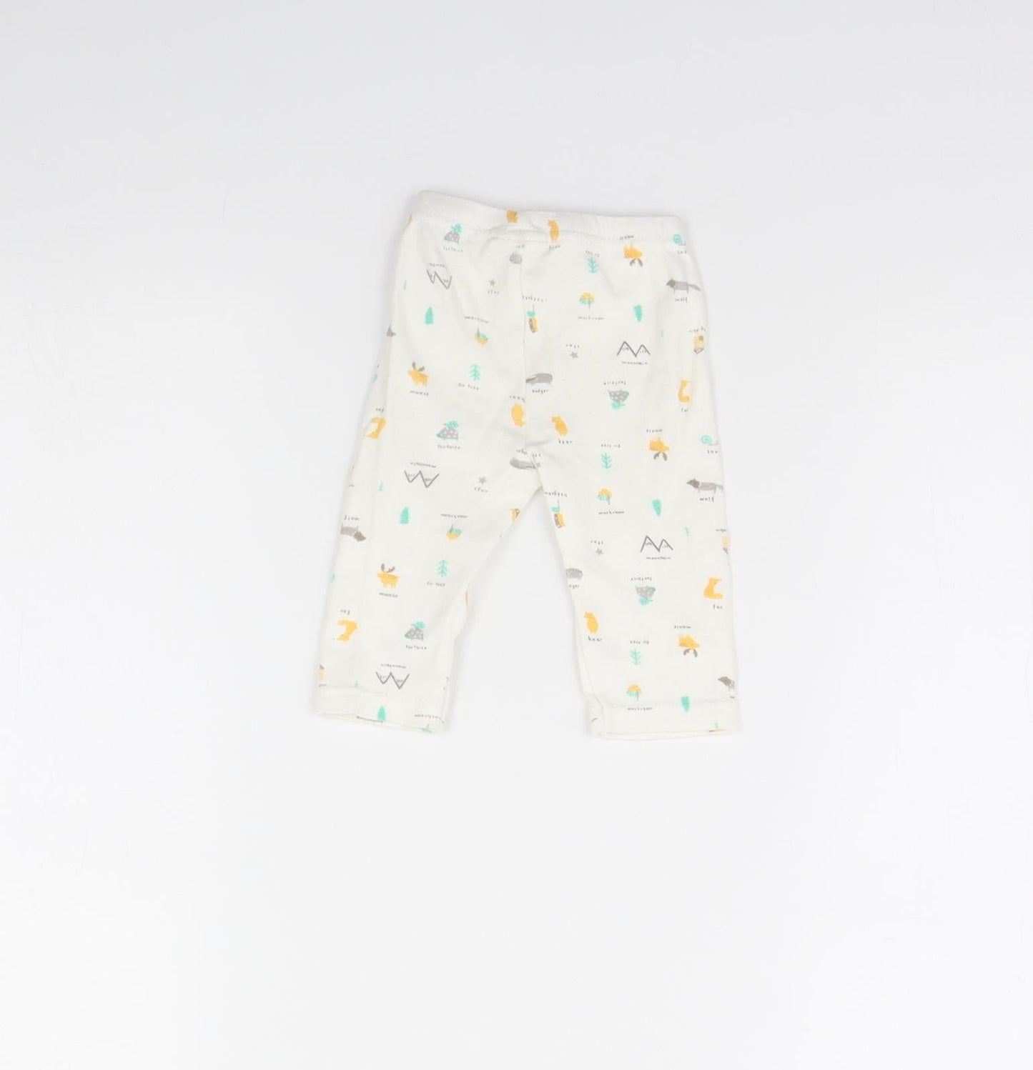 Bebe Bonito Girls White Spotted  Capri Trousers Size 0-3 Months