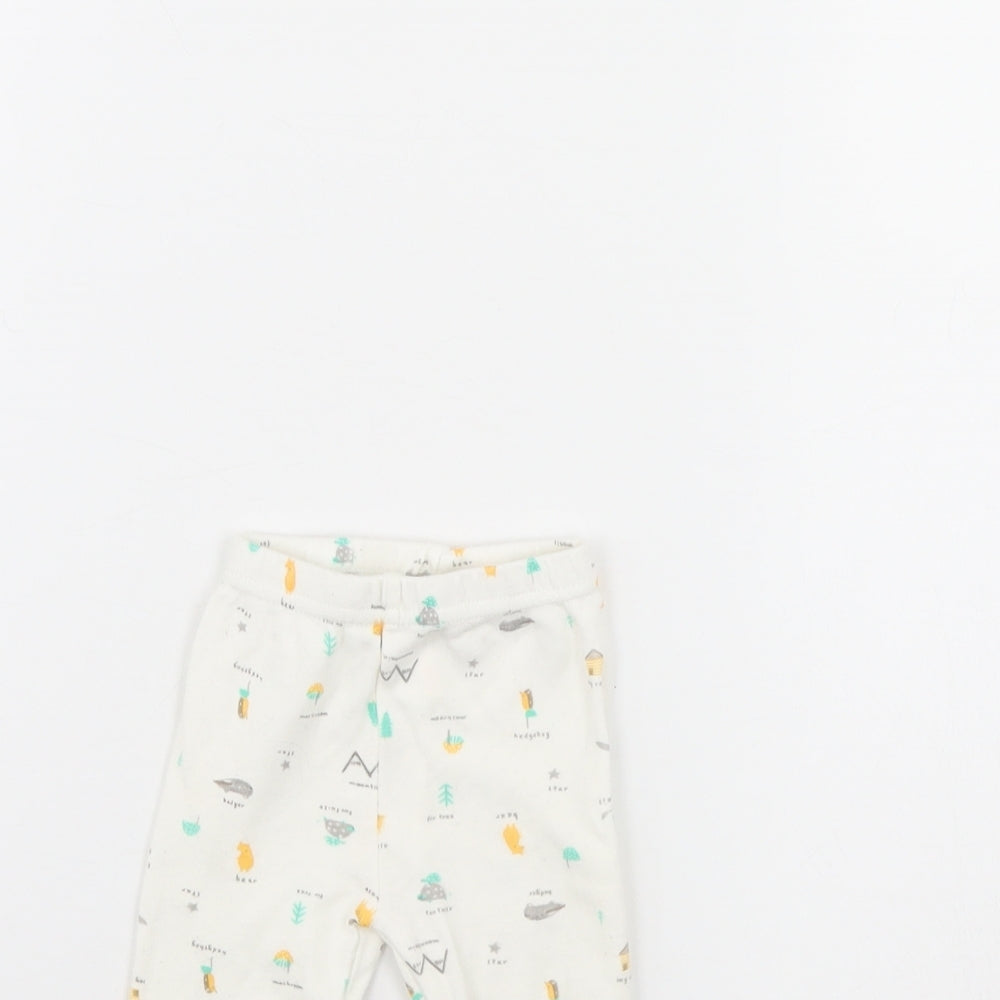 Bebe Bonito Girls White Spotted  Capri Trousers Size 0-3 Months