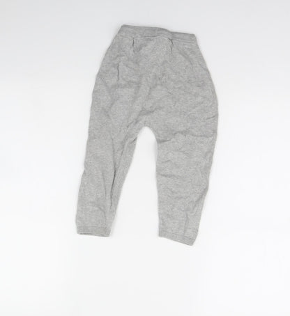 H&M Girls Grey   Jogger Trousers Size 2 Years