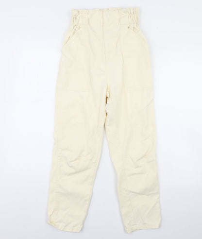 River Island Womens Yellow  Denim Straight Jeans Size 10 L28 in