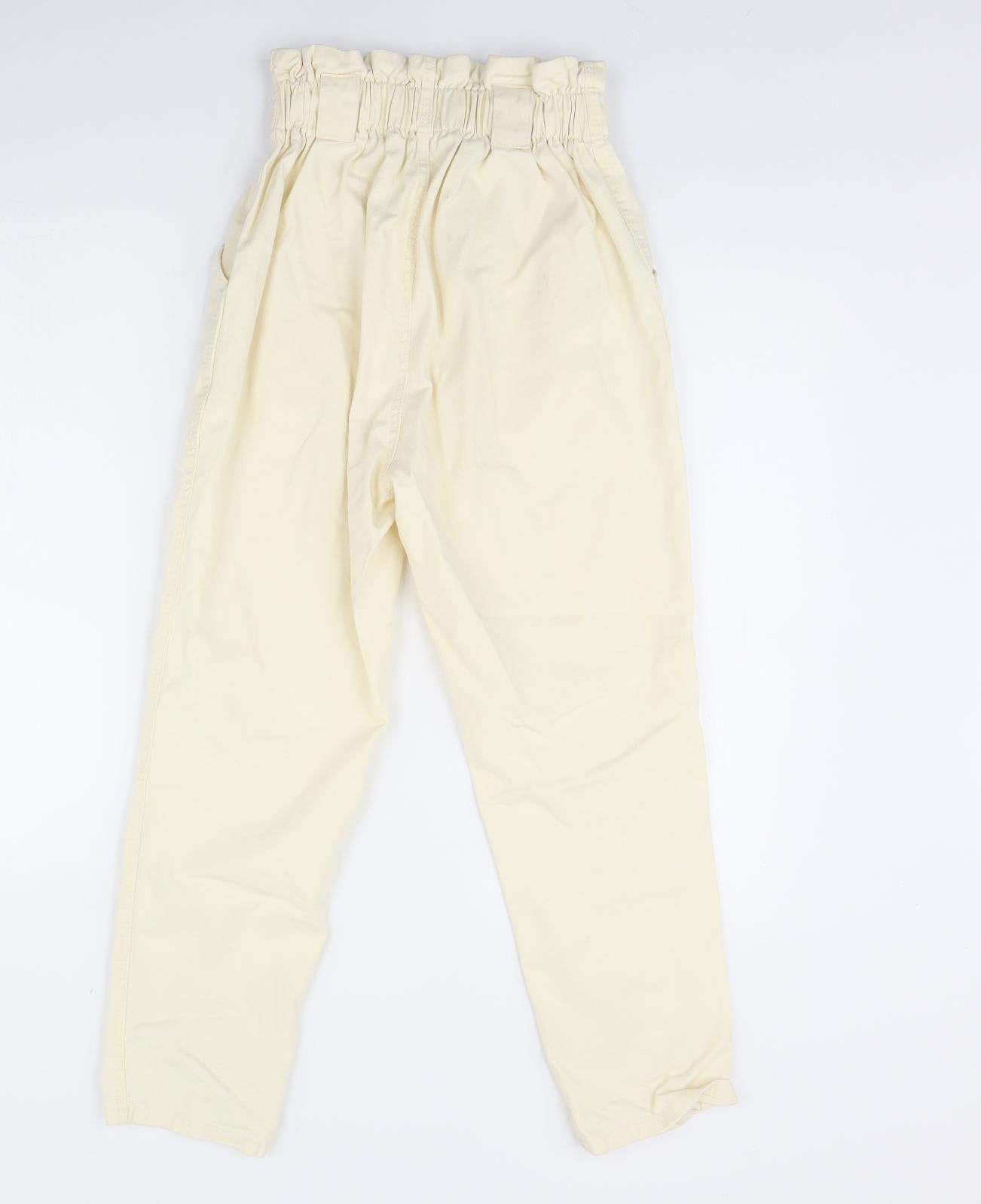 River Island Womens Yellow  Denim Straight Jeans Size 10 L28 in