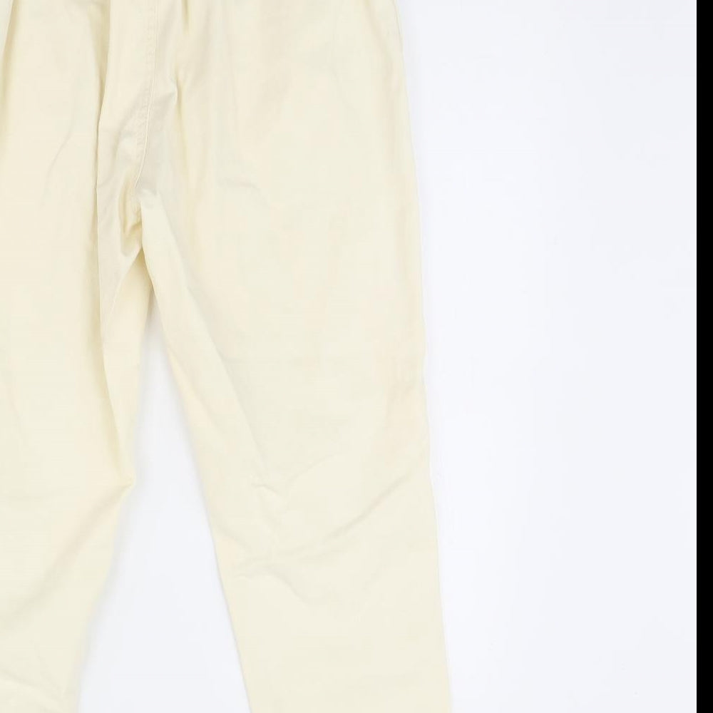 River Island Womens Yellow  Denim Straight Jeans Size 10 L28 in