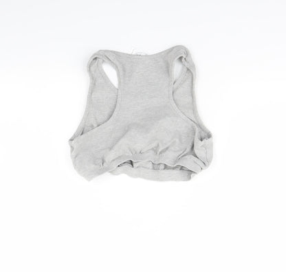 Womens UK Size 16 Label be Grey Cropped Tank