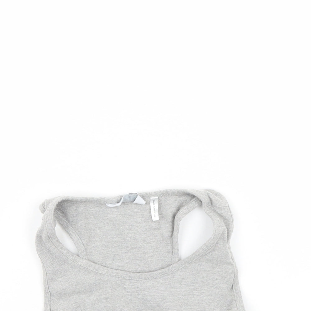 Womens UK Size 16 Label be Grey Cropped Tank
