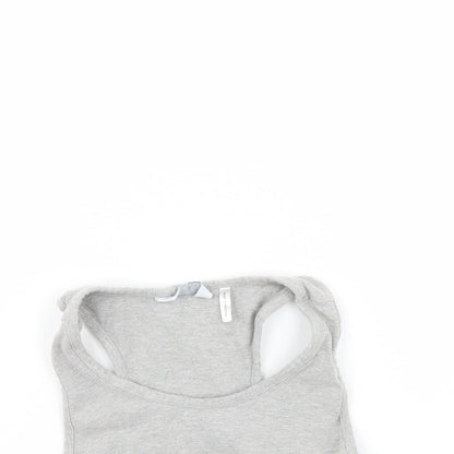 Womens UK Size 16 Label be Grey Cropped Tank