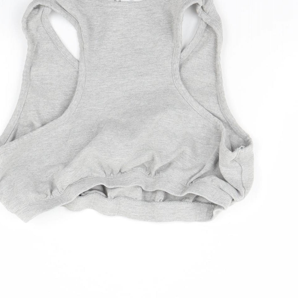 Womens UK Size 16 Label be Grey Cropped Tank
