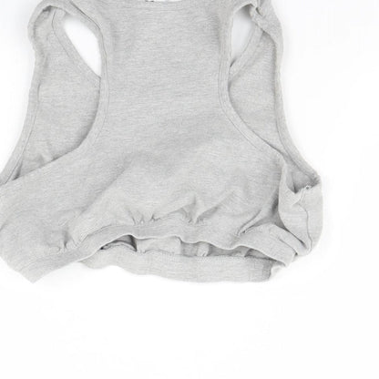 Womens UK Size 16 Label be Grey Cropped Tank