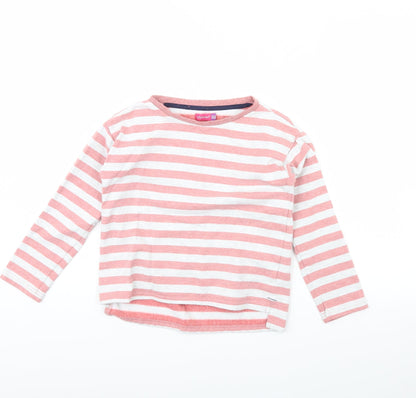 lily & dan Girls Pink Striped  Pullover Jumper Size 10 Years