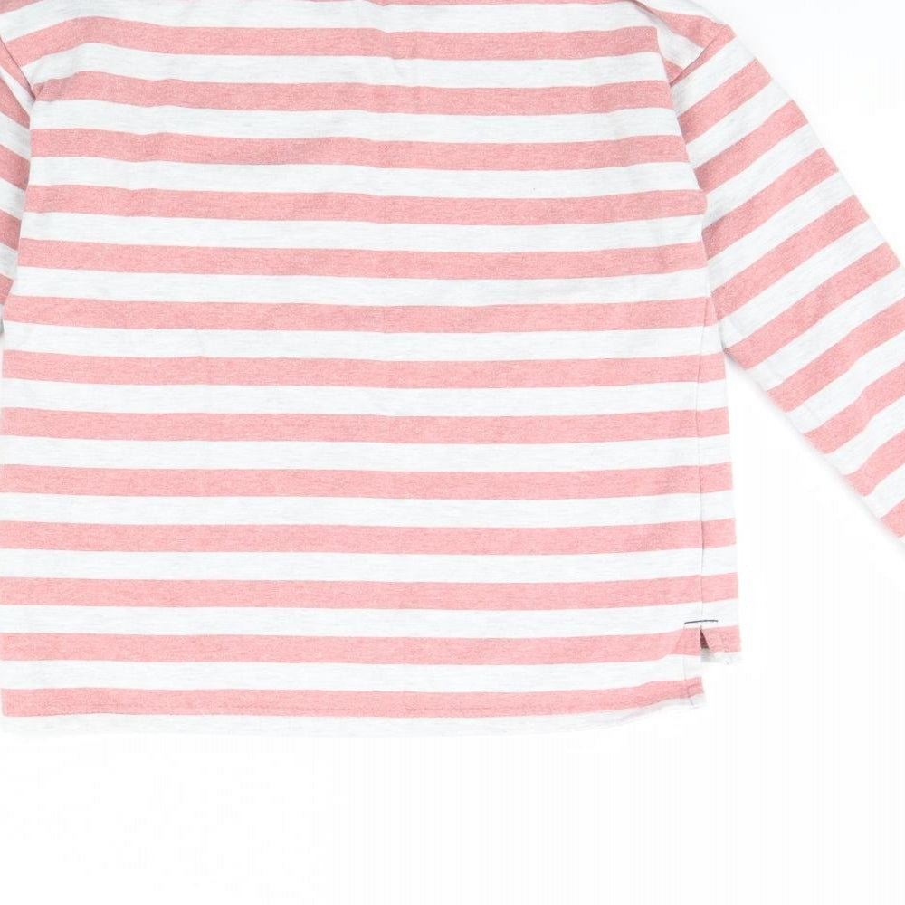 lily & dan Girls Pink Striped  Pullover Jumper Size 10 Years