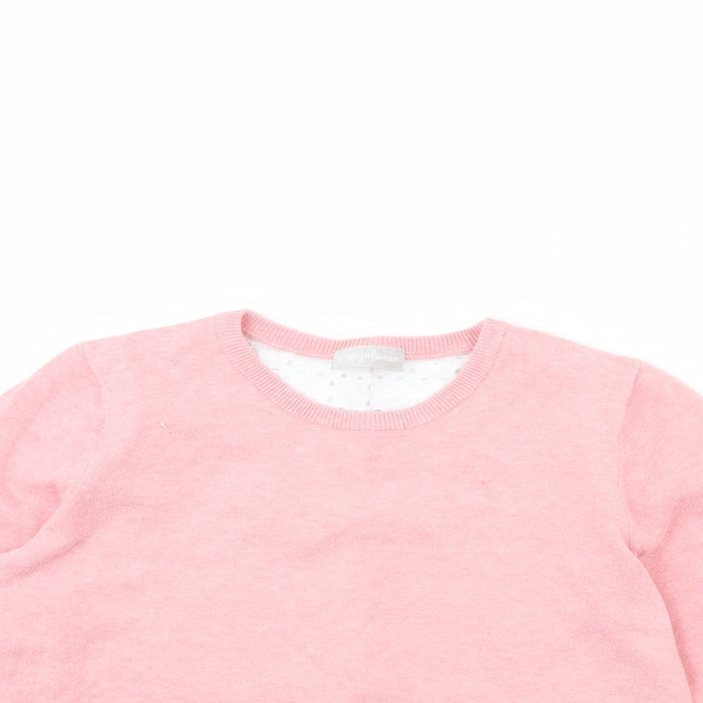 I Love Girls Wear Girls Pink   Pullover Jumper Size 11 Years