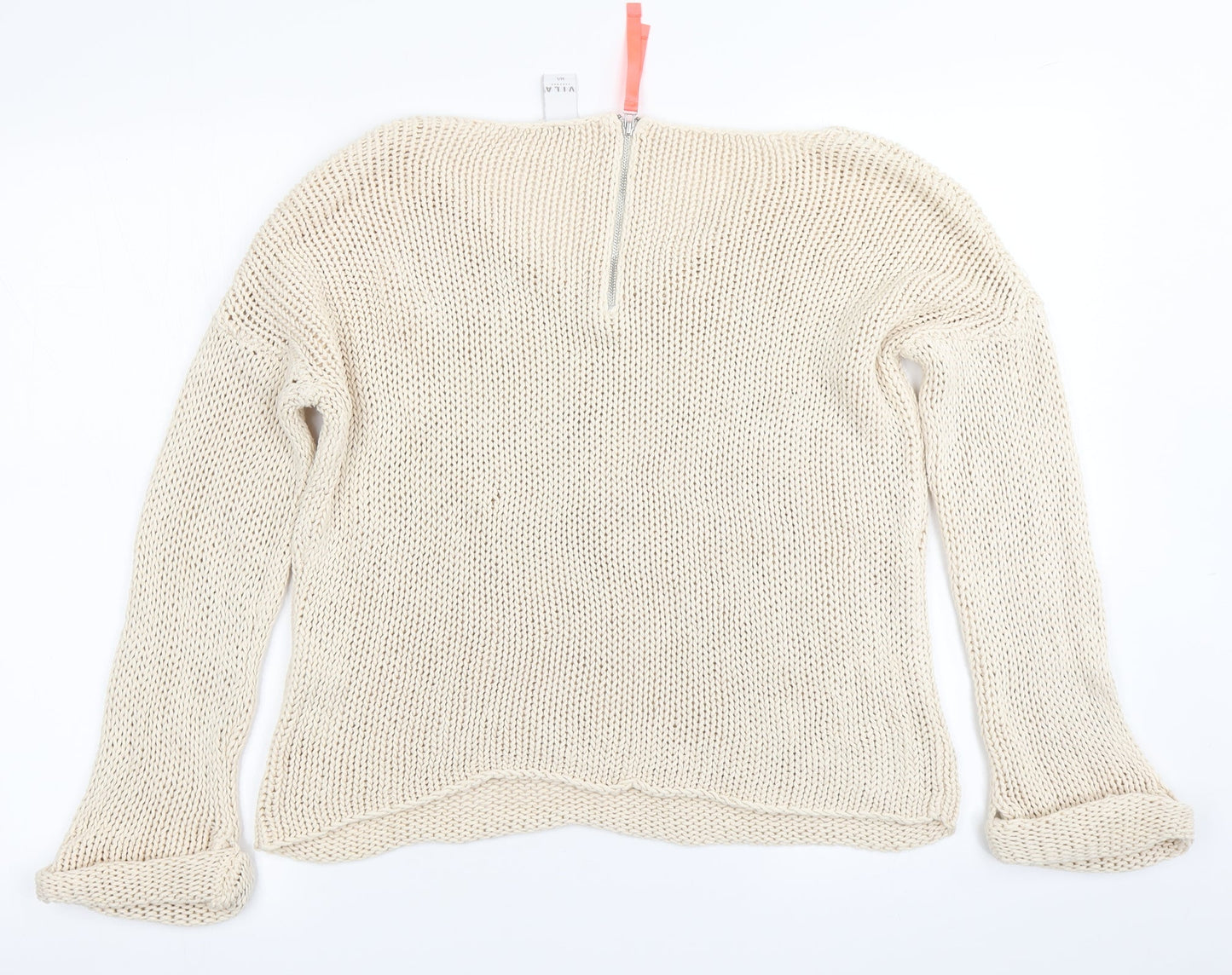 Womens UK Size M VILA Beige Pullover Jumper