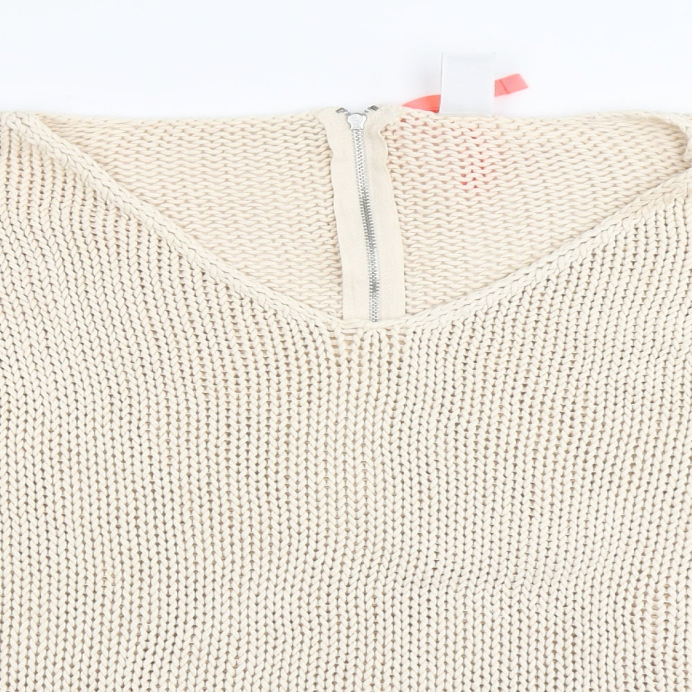 Womens UK Size M VILA Beige Pullover Jumper