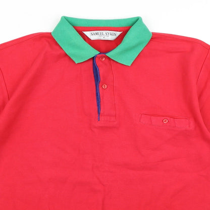 Samuel Sykes Mens Red    Polo Size M