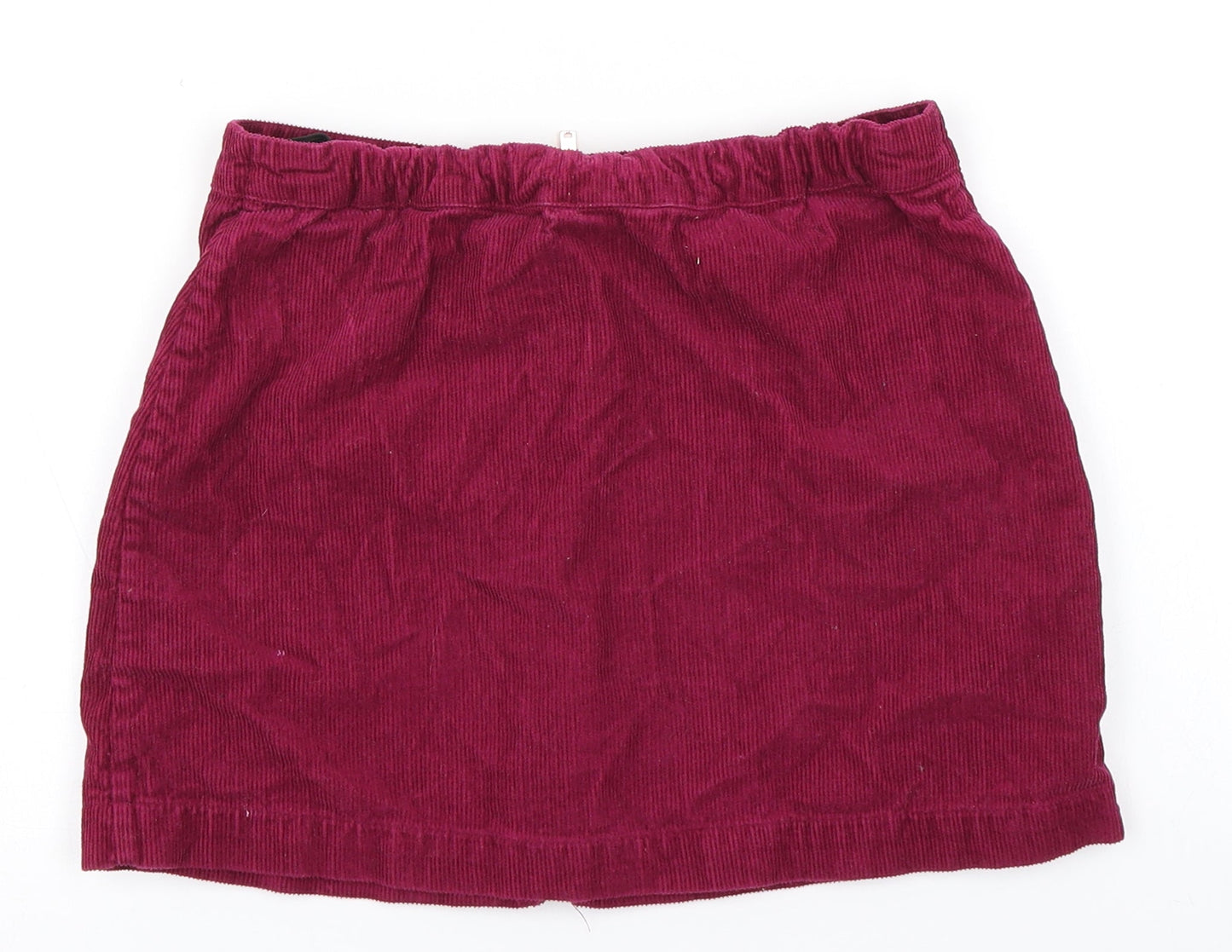 M&S Girls Pink  Corduroy A-Line Skirt Size 9-10 Years