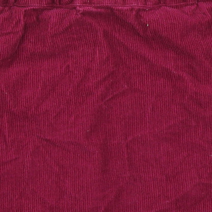 M&S Girls Pink  Corduroy A-Line Skirt Size 9-10 Years
