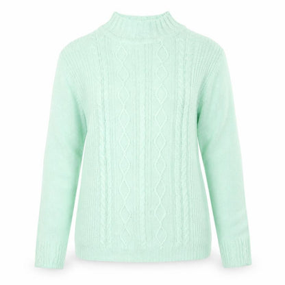 Womens UK Size S ISLE Green Pullover Jumper