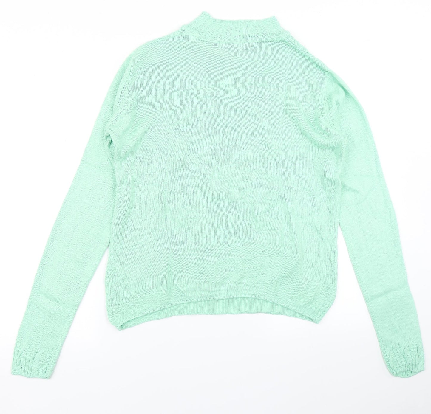 Womens UK Size S ISLE Green Pullover Jumper