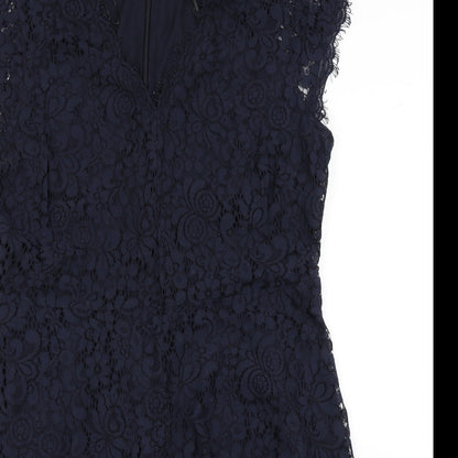 H&M Womens Blue  Lace Fit & Flare  Size L