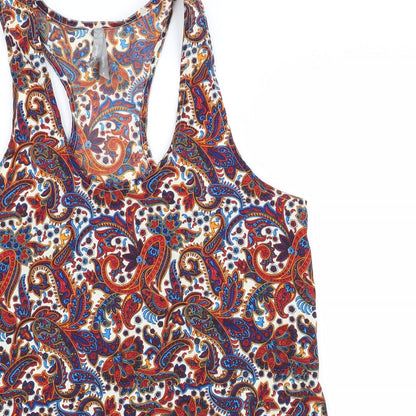 influence Womens Multicoloured Geometric  Basic Blouse Size 8