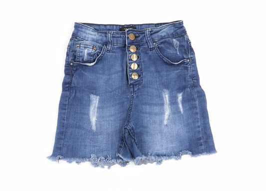 Select Womens Blue   Hot Pants Shorts Size 6