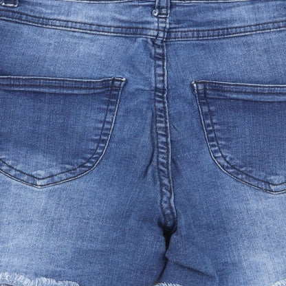 Select Womens Blue   Hot Pants Shorts Size 6