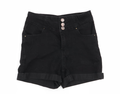 Select Womens Black   Hot Pants Shorts Size 6
