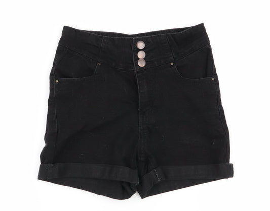 Select Womens Black   Hot Pants Shorts Size 6