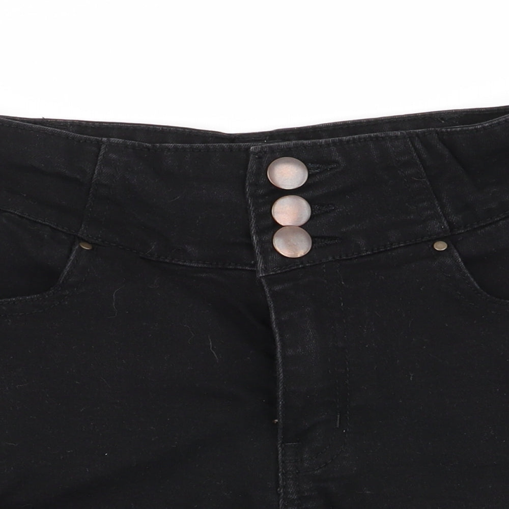 Select Womens Black   Hot Pants Shorts Size 6