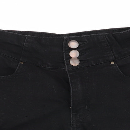 Select Womens Black   Hot Pants Shorts Size 6