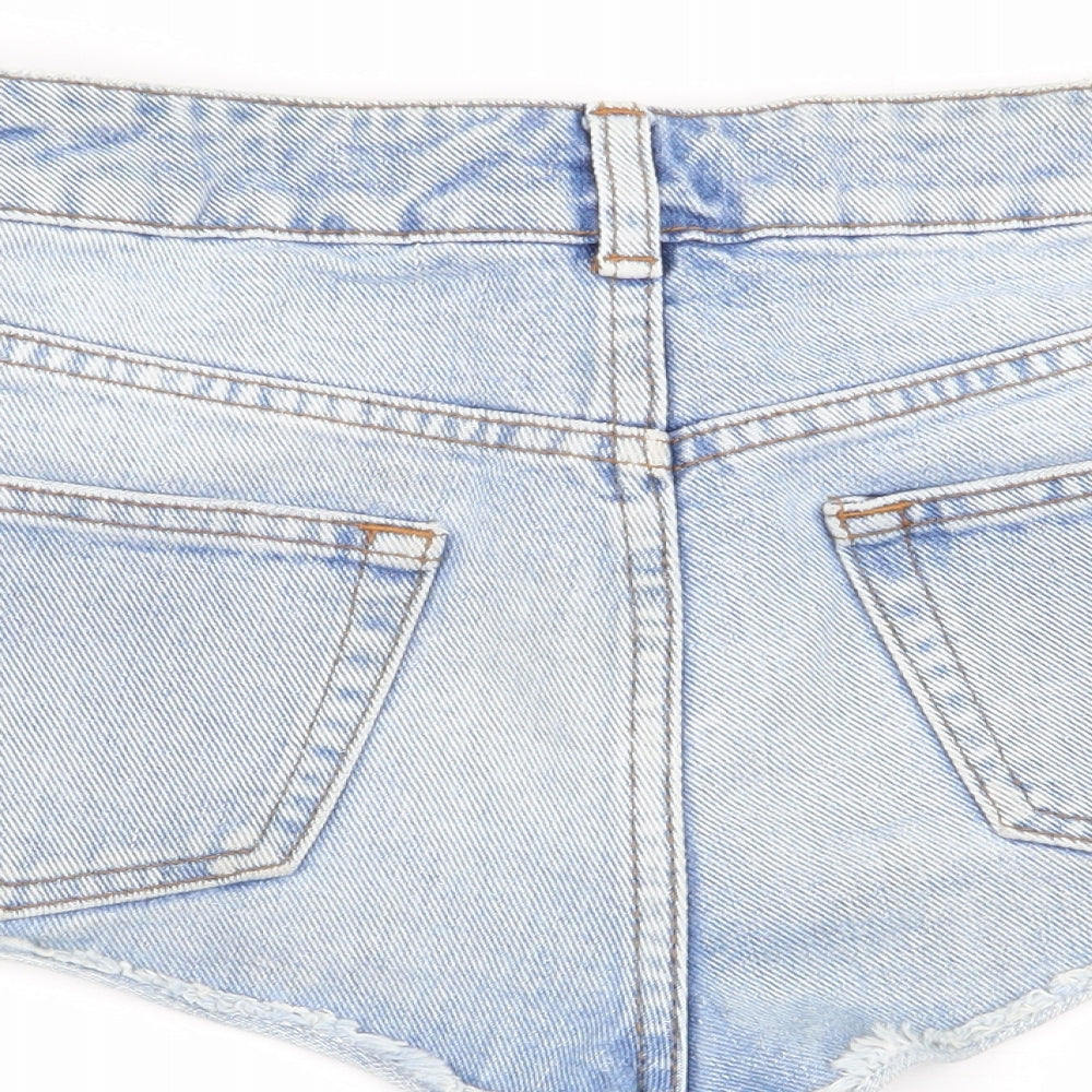 Topshop Womens Blue   Hot Pants Shorts Size 26 in