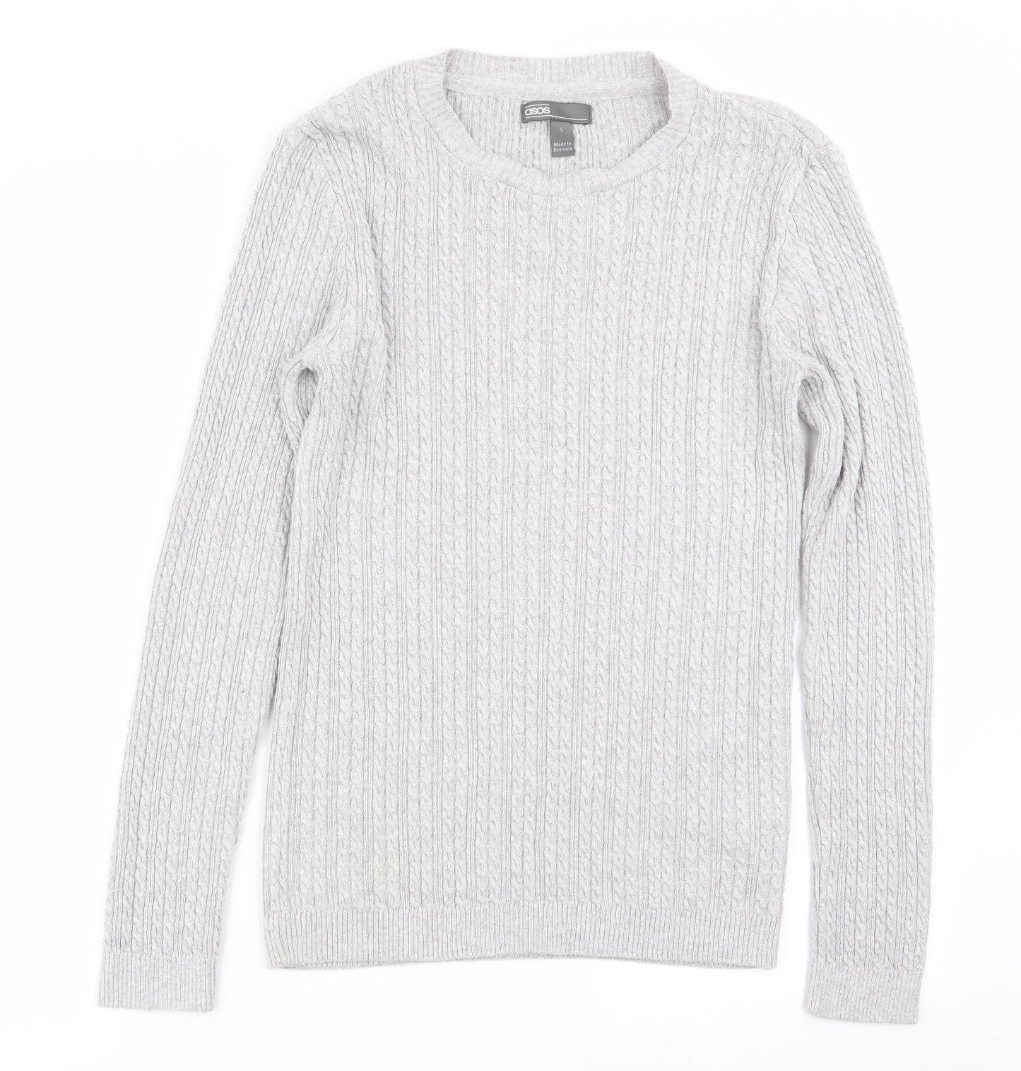 ASOS Mens Grey   Pullover Jumper Size S