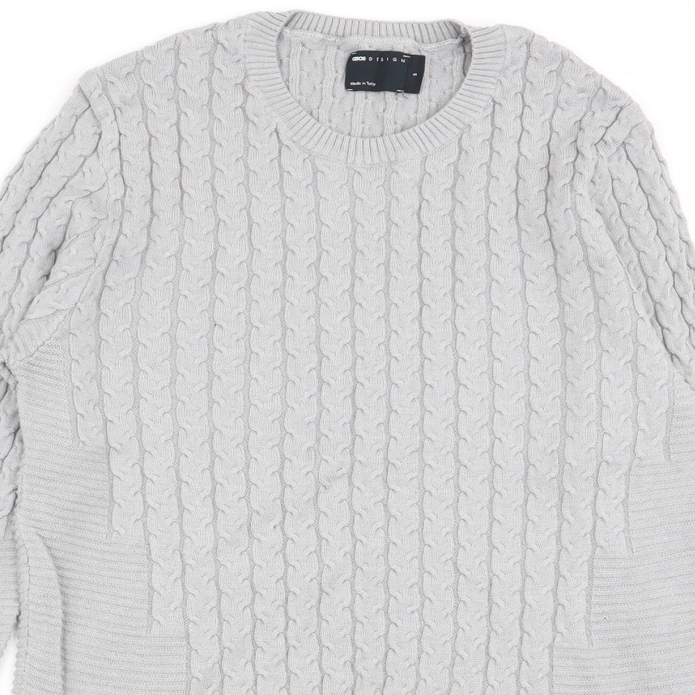 ASOS Mens Grey   Pullover Jumper Size S