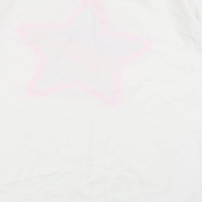 fruit the loom Womens White   Basic T-Shirt Size M