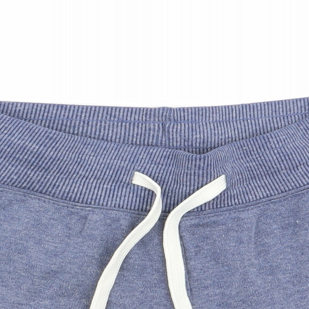 Primark Womens Blue   Sweat Shorts Size 6 - Stretch waistband
