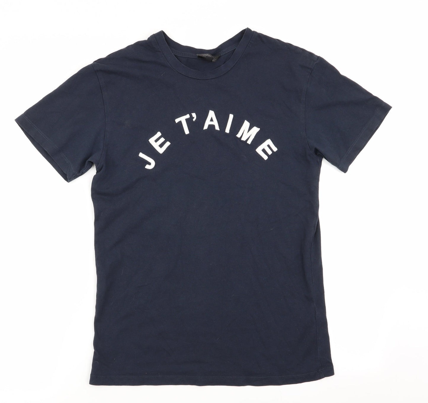 Womens UK Size 8 Topshop Blue Basic T-Shirt