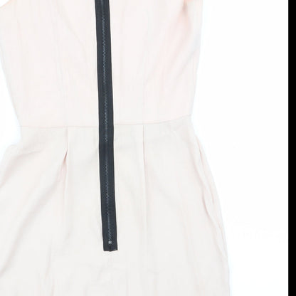 Topshop Womens Pink   Fit & Flare  Size 6