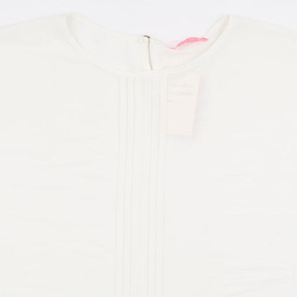 foglie rossie Womens White   Basic Blouse Size 3XL