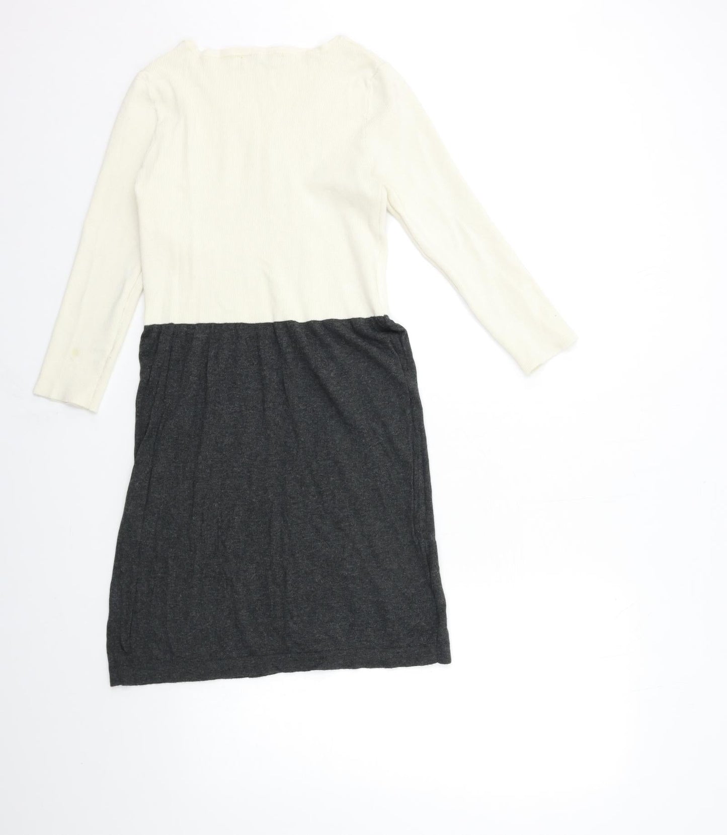 Mango Womens Grey  Knit Jumper Dress  Size M