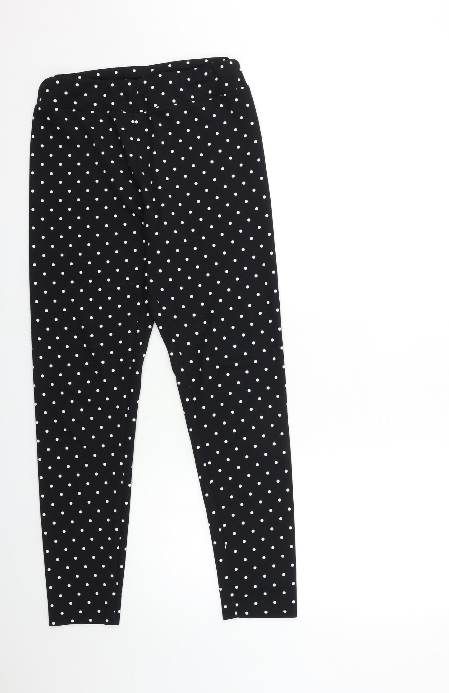 SheIn Womens Black Polka Dot  Trousers  Size M L28 in